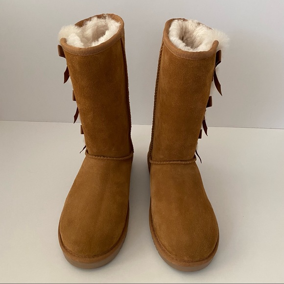 Koolaburra by UGG Victoria Tall Boots Chestnut 7 - Picture 3 of 6